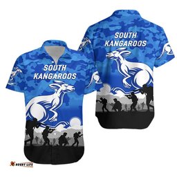 South Alice Football Club Kangaroos ANZAC Hawaiian Shirt Simple Style