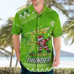 Custom Thunder BBL Hawaiian Shirt Christmas Vibe