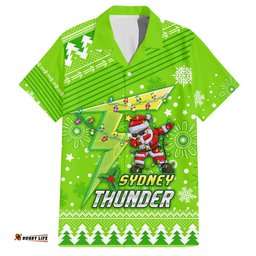 Custom Thunder BBL Hawaiian Shirt Christmas Vibe