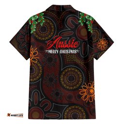 Aboriginal Christmas Hawaiian Shirt Aussie Koala Christmas Tree with Aboriginal Inspired