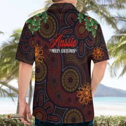 Aboriginal Christmas Hawaiian Shirt Aussie Koala Christmas Tree with Aboriginal Inspired