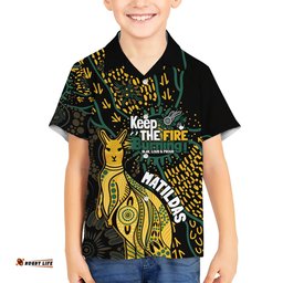 Australia Matildas Indigenous Hawaiian Shirt NAIDOC 2024 Keep The Fire Burning