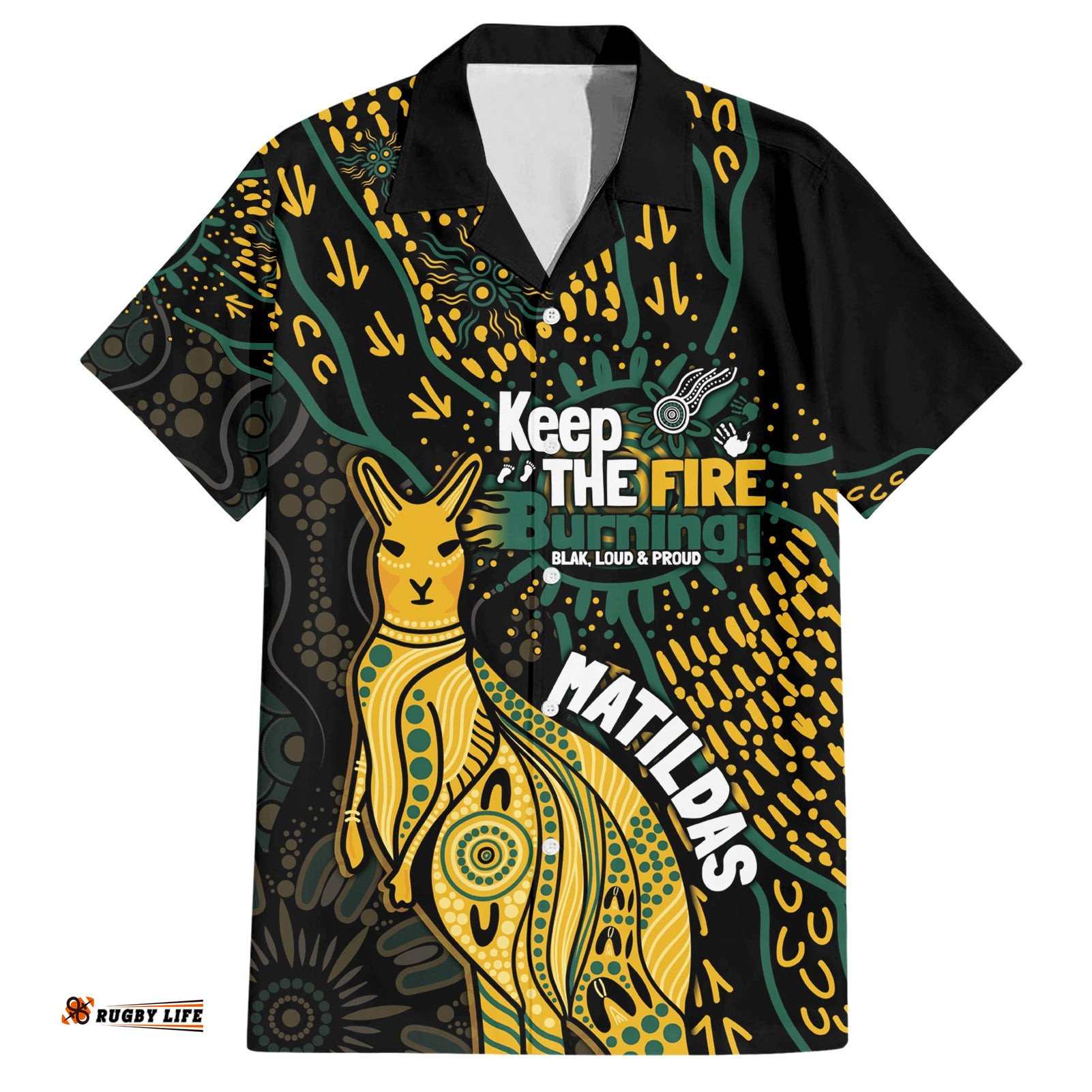 Australia Matildas Indigenous Hawaiian Shirt NAIDOC 2024 Keep The Fire Burning