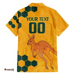 Custom Australia Day Soccer Socceroos Hawaiian Shirt We Are One And Free