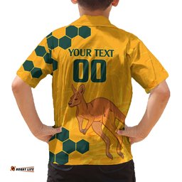 Custom Australia Day Soccer Socceroos Hawaiian Shirt We Are One And Free