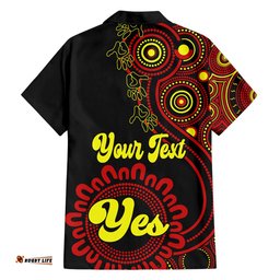 Personalised Australia Walk For Yes Hawaiian Shirt Indigenous Voice Aboriginal Red Vibe