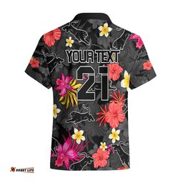 Custom Panthers Rugby Hawaiian Shirt Beautiful Floral Pattern Spring Summer Vibe
