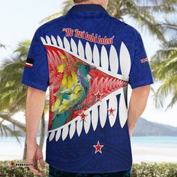 New Zealand Waitangi Day Hawaiian Shirt NZ Maori Tui Bird With Kowhai Flowers