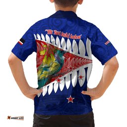 New Zealand Waitangi Day Hawaiian Shirt NZ Maori Tui Bird With Kowhai Flowers