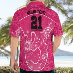 Custom Sydney Sixers Cricket Hawaiian Shirt The Fourth Time Champions Aboriginal