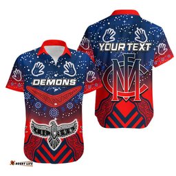 Custom Personalised Melbourne Demons Hawaiian Shirt