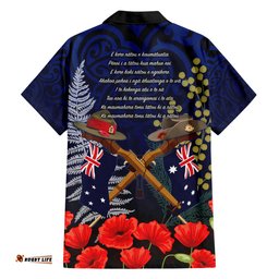Anzac Day Aussie Mix Maori In Memories Hawaiian Shirt