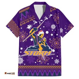 Custom Storm Rugby Hawaiian Shirt Chirstmas Vibe