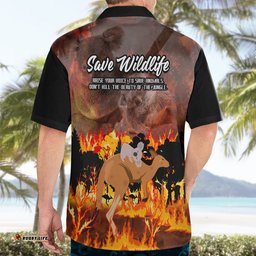Save Wildlife Australia Hawaiian Shirt Bushfire Awareness