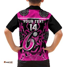Custom Sydney Sixers Hawaiian Shirt We Are The Champions Aboriginal Art