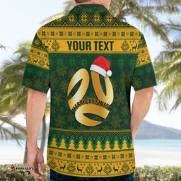 Personalised Australia Matildas Christmas Hawaiian Shirt Merry Xmas National Color