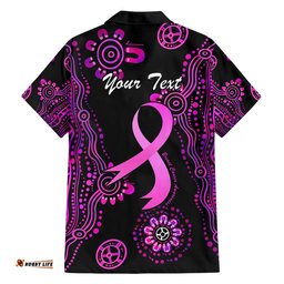 Personalised Faith Hope Love Australia Breast Cancer Hawaiian Shirt Pink Ribbon Indigenous