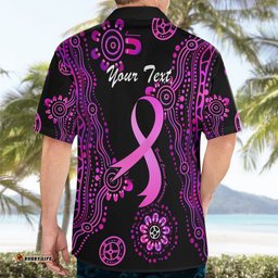 Personalised Faith Hope Love Australia Breast Cancer Hawaiian Shirt Pink Ribbon Indigenous