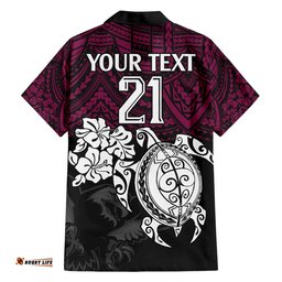 Custom Sea Eagles Rugby Hawaiian Shirt Silvertails Hibiscus and Turtle With Polynesian Pattern