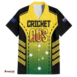Custom Australia Cricket Hawaiian Shirt Kangaroo Champions Go Aussies