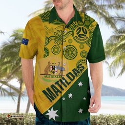 Custom Matildas Soccer Hawaiian Shirt Australian Indigenous National Color