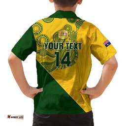 Custom Matildas Soccer Hawaiian Shirt Australian Indigenous National Color