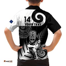 Custom New Zealand Silver Fern Rugby Hawaiian Shirt Go Champions NZ All Black Maori Koru