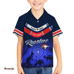 Custom Rosster Easts To Win Hawaiian Shirt Sydney Rugby est 1908 Boomerang Indeginous
