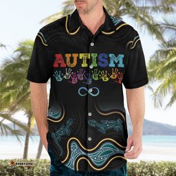 Australia Autism Awareness 4 April Aboriginal Lizard Hawaiian Shirt