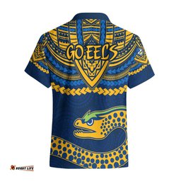 Eels Rugby Hawaiian Shirt Polynesian and Aboriginal Vibe