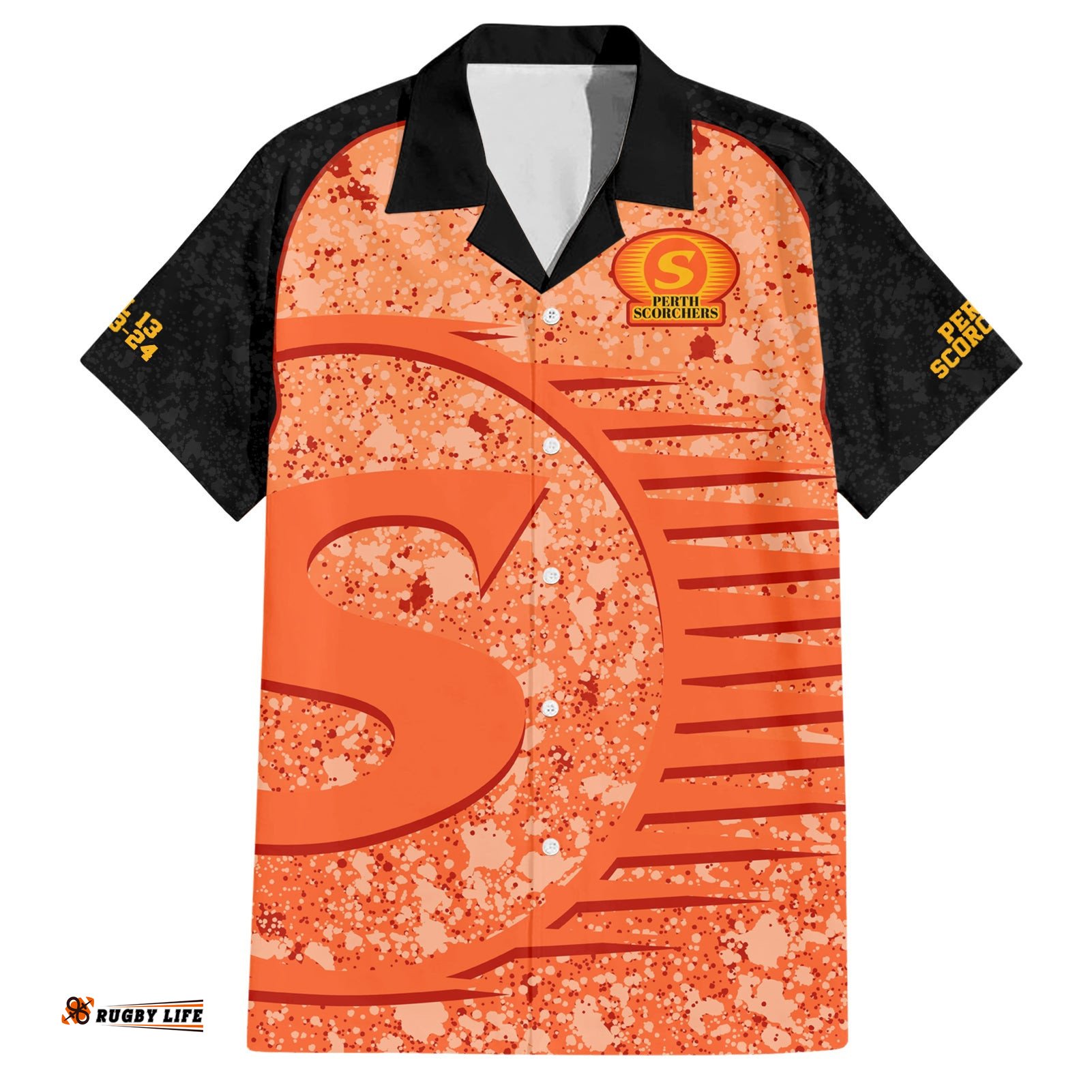 Perth Scorchers Custom Hawaiian Shirt BBL Cricket Team 2024