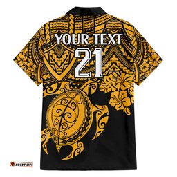 Custom Australia Matildas Hawaiian Shirt Hibiscus and Turtle With Polynesian Pattern