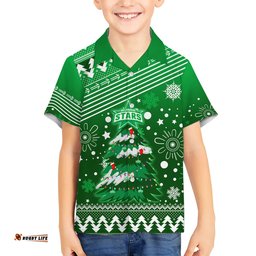 Custom Stars BBL Hawaiian Shirt Christmas Vibe