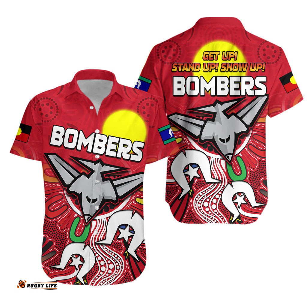 Bombers NAIDOC Week Hawaiian Shirt Essendon Football Aboriginal