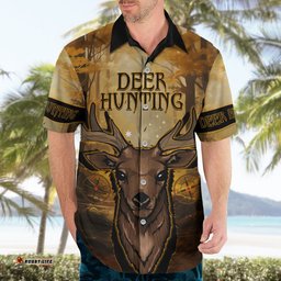 Personalised Deer Hunting Hawaiian Shirt Forest Vibes