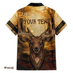 Personalised Deer Hunting Hawaiian Shirt Forest Vibes