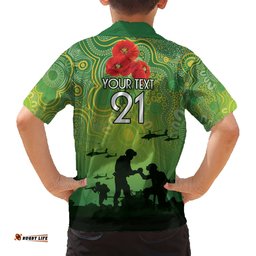 Custom Raiders Rugby ANZAC Hawaiian Shirt Canberra The Military Soldiers