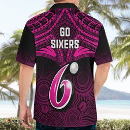 Sydney Sixers Cricket Hawaiian Shirt Unique Indigenous Art Mix Polynesian Pattern