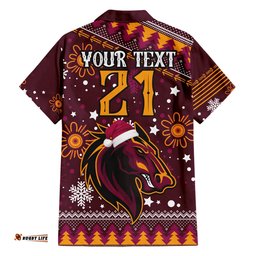Custom Broncos Rugby Hawaiian Shirt Heart Of All Queenland Christmas Vibe Unique