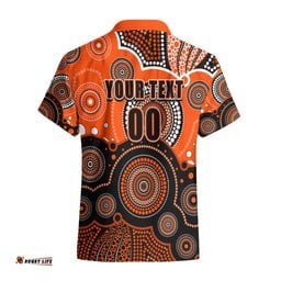 Custom Text And Number Perth Scorchers BBL Hawaiian Shirt Aboriginal Patterns