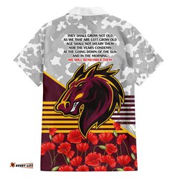 Broncos Rugby ANZAC Day 2024 Hawaiian Shirt Camouflage Style