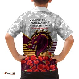 Broncos Rugby ANZAC Day 2024 Hawaiian Shirt Camouflage Style