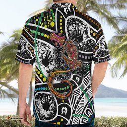 Aboriginal Lizzard Pattern Dot Art Hawaiian Shirt