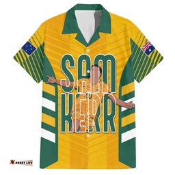 Custom Australia Matildas Hawaiian Shirt Sam Kerr Legend