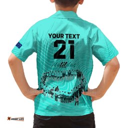 Matildas Til Its Done Custom Hawaiian Shirt Australia Womens Soccer Turquoise Style