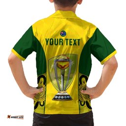 Custom Australia Cricket Hawaiian Shirt World Cup Go Champions Indigenous