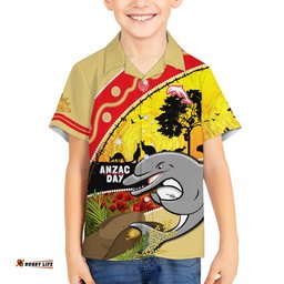Dolphins ANZAC Day Hawaiian Shirt Rosemary Starring Night Style