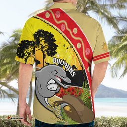 Dolphins ANZAC Day Hawaiian Shirt Rosemary Starring Night Style