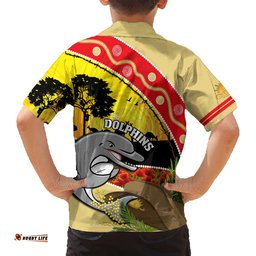 Dolphins ANZAC Day Hawaiian Shirt Rosemary Starring Night Style