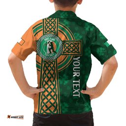 Custom Ireland Cricket Hawaiian Shirt 2024 Celtic Shamrock Go Champions